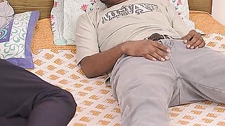 Two Step Brother Fucked Their Lady Servant in the Morning, Threesome Hardcore Sex