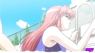 Looking-good Hitomi at threesome porn