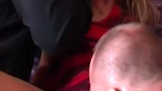 Vintage FMM Threesome with Teen Blonde Cum Licking