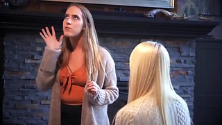 Blonde Lesbian Teens Kenna James & Cadence Lux Scissoring & Face Sitting - Femdom Reality