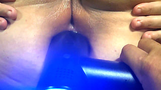 Step Daddy Anal Fucking Me with Sex Machine