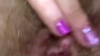 Hairy Pussy and Cigar Closeup
