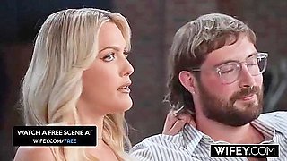 Gorgeous Blonde Hotwife Savvy Suxx Rides A Huge Cock In Front Of Fiance