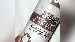 StrapOn Lesbian with big boobs fucks her blonde sexy GF