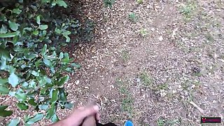 WHAT THE FUCK ARE YOU LOOKING AT! Fucked by a stranger along the railroad!