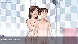 Except for the girl friend in the bathroom, I have piled up the summertime saga game.