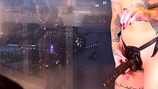 Hot brunette slut for extreme amateur pov blowjob