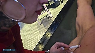 Miss Alessa Milano No Mercy with You.. Cigarette Break Rack
