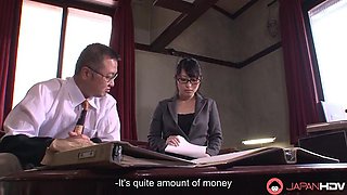 Japanese office lady Nana Kunimi had oral sex,uncensored. by Japan HDV: Porn