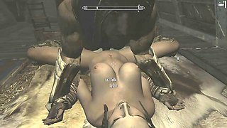 Skyrim wild fun with Lydia in a cartoon adventure