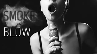 Smoke Blow - Monochrome Scene by