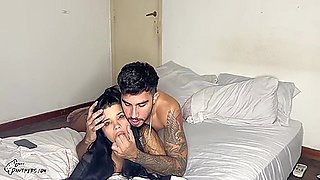 My Boyfriend Pauses Me And Takes Advantage Of Me! Hard Fucking, Face Fucking, Slapping, And Facial!