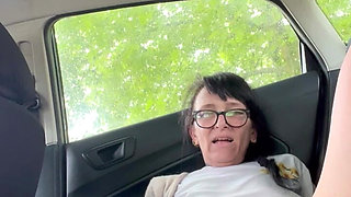 Squirting in the Back of M Car