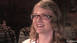 Nerdy teen gets bounded and tormented by dominating mistress