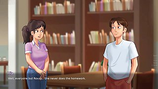 Steamy gameplay of Summertime Saga with big bootied girls and naughty scenes