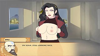 Cartoon hentai featuring a four element trainer and a sexy slave