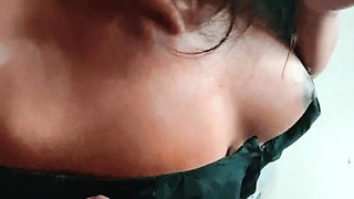 Indian Girlfriend Makes Blowjob While Smoking POV