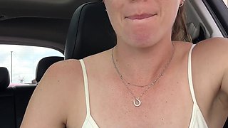 Sexy drive through video from a hottie who looks faultless