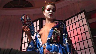 Japanese Female Domination - Geisha Cherry Kiss demands for COCK!! Big Dick Creampie  Cum in Mouth