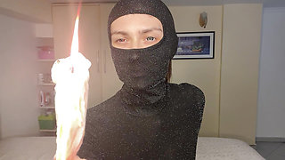 Masked Candle Tease, Soft Femdom & Erotic Play with Toy Flame, Daniella's OF Preview