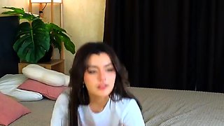 Hottest brunette solo webcam masturbation 2