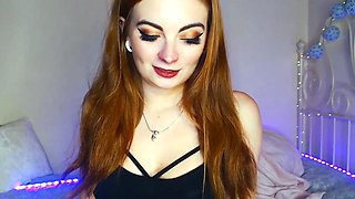 Blonde tight pussy babe solo toy fun in glamour masturbation