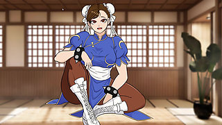 Cachipun With Waifu - Playing Rock, Paper, Scissors with Street Fighter Chun-Li Until You Fuck Her
