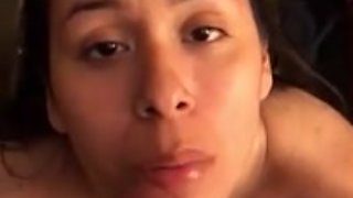 Latina Sucks And Gets Facial