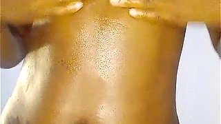 A Very Beautiful Sexy Ebony Girl Stands Naked Oil Nipples Pointing at Camera Close up Asking You Bust Big Cumshot - Mastermeat1