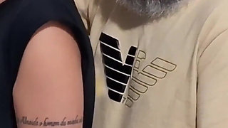 Slutty Student Gets Cumshot in Public on the Bus