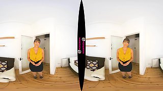 Lusty Landlady - Short Hair Big Tits British Milf Striptease