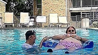 BBW Nurse Vicki Play Time in the Pool with Handsome Harry