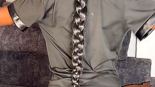 Just a Nasty Police Officer, with a Pony Tail Who Loves to Suck and Squirt with a Plug in Het Ass