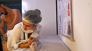 Erection during consultation with the nurse
