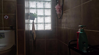 Jade Shaving Her Hairy Pussy in the Shower