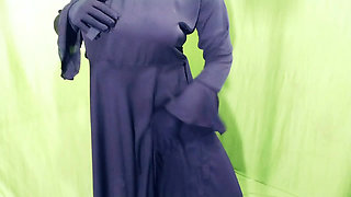 Dirty audio of Indian burqa-clad couple having sex with housewife