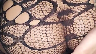 First Anal Attempt for Slutty Filipina in Fishnet Stockings