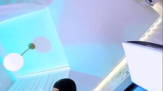 Black shemale tranny loves solo pleasing with jerking