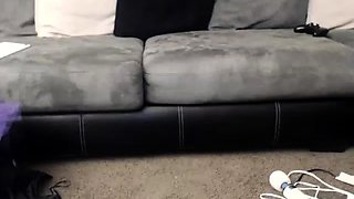Cute amateur brunette naughty in solo jerking show on camera