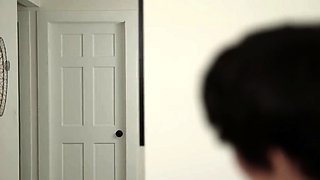 sexy latina stepmom polishes stepson's stiff pole