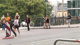 Best of Europe: Angelica Heart Big Tits, Public Bondage, & Humiliation