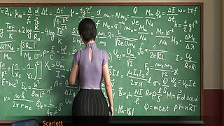 College ginger shemale babe fucks her MILF teacher