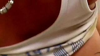 Lovely big boobs MILF smashed in her round ass