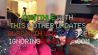 Halloween sluts in festival costumes give a big dick guy a sloppy handjob with balls massage and cock teasing