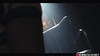 Valentina Nappi Smoking Fetish - Italian Brunette with Red Lipstick Gives Blowjob & Handjob POV