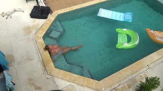 Nude Swimming in the Pool