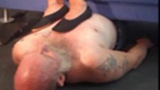 Lady M and M.K.H  Tramplemedown  trampling in Ballet Flats and Gymnastic Shoes: Porn