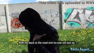 Public Agent - 1<censored>s old brunette student had beautiful tits and fucks outdoors for the first time