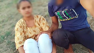 Beautiful Indian Village Stepsister Suman Sex in Jungle Outdoor with Her Stepbrother, XXX Video Tight Pussy Getting Fucked Hindi