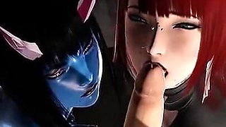Goth Redhead and Demon Blowjob- Bound by Lust #4- Gameplay